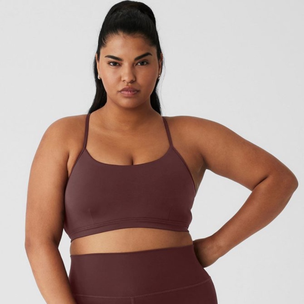 ISO XS alo intrigue bra in cherry cola